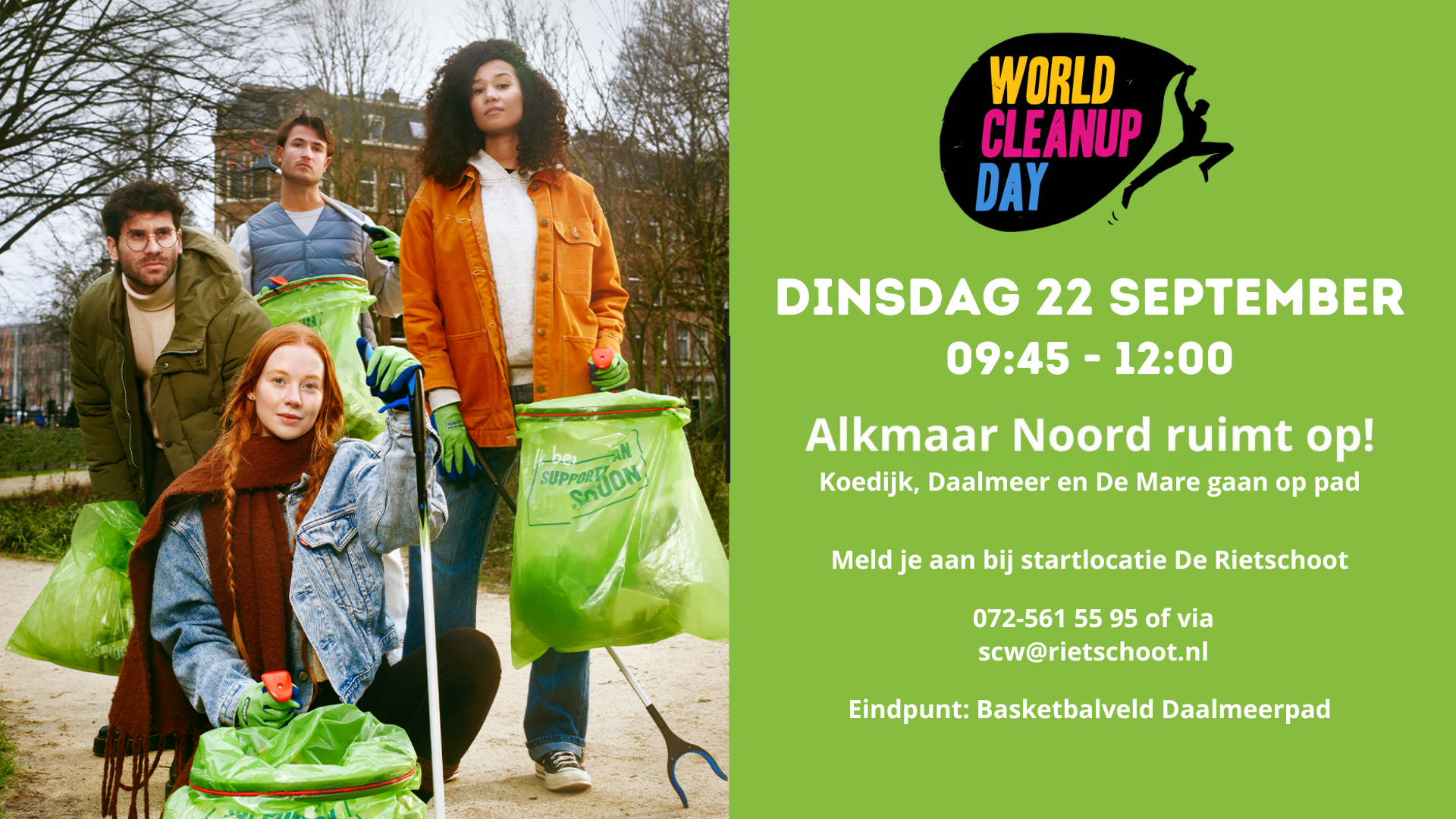 Alkmaar Noord ruimt op! (World Cleanup Day)